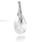 Wisiorek srebrny z przezroczystym kryształem Swarovski - Crystal