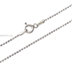Łańcuszek diamentowana kulka - srebro 925